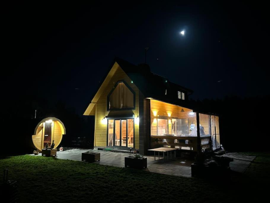 Dom Male Mazury Villa Drozdowo Kültér fotó
